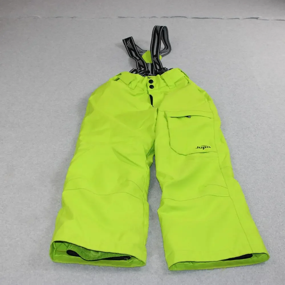 Jupa Ski Bibs Boy 10 Green Bib Salopettes Waterproof Insulated Winter Snow Pant